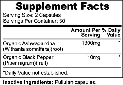 Ashwagandha 60 Capsules